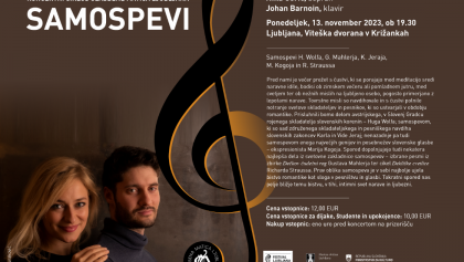 13th November 2024 – Recital with Johan Barnoin